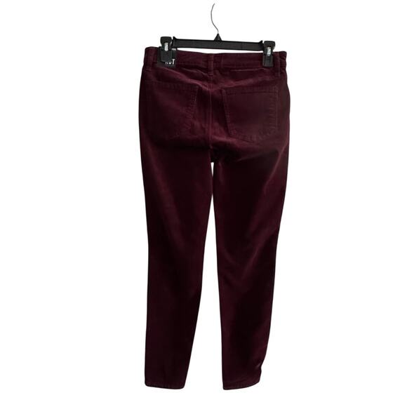 KUT FROM THE KLOTH NWT $99 Diana Skinny Corduroy Pants Burgundy - Picture 5 of 9